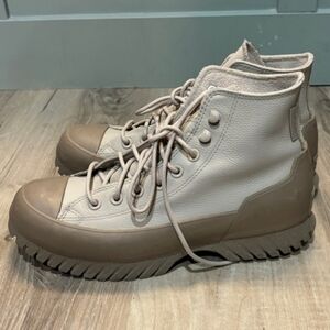 Leather converse shoes